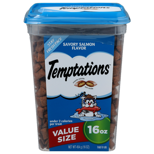 Temptations Savory Salmon Treats For Cats - 16 Ounce