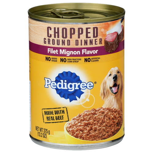 Pedigree Filet Mignon Flavor Food For Dogs - 13.2 Ounce