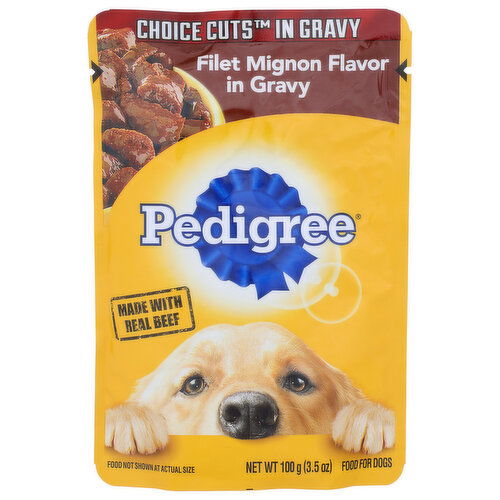 Pedigree Filet Mignon Choice Cuts In Gravy - 3.5 Ounce