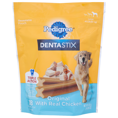 Pedigree Original With Real Chicken Dentastix - 0.833 Ounce - 18 Count