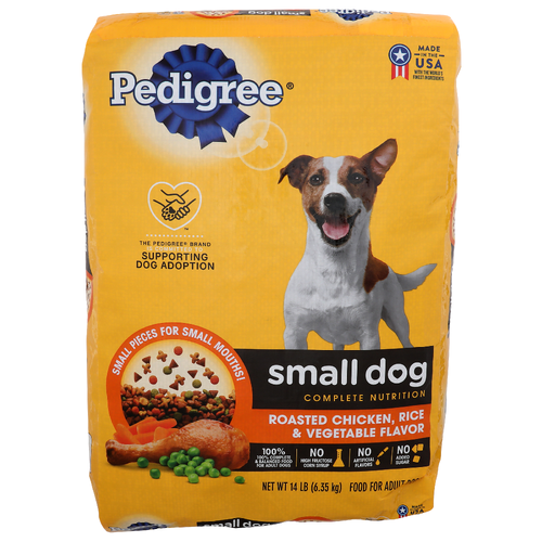 Pedigree Roasted Chicken, Rice & Vegetable Flavor Food For Adult Dogs - 14 Pound