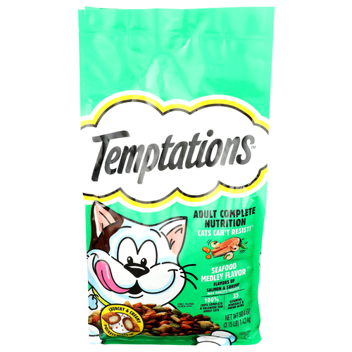 Temptations Seafood Medley Adult Dry Cat Food - 50.4 Ounce