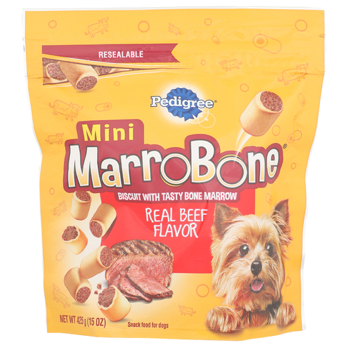Pedigree Real Beef Flavor Mini Marrobone - 15 Ounce