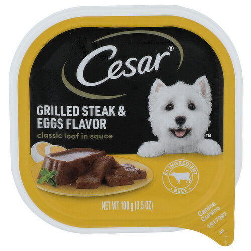 BROOKSHIRE'S Cesar Soft Wet Dog Stk n Eggs - 100 Gram