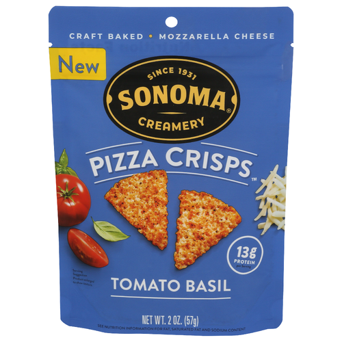Sonoma Creamery Tomato Basil Pizza Crisps - 2 Ounce