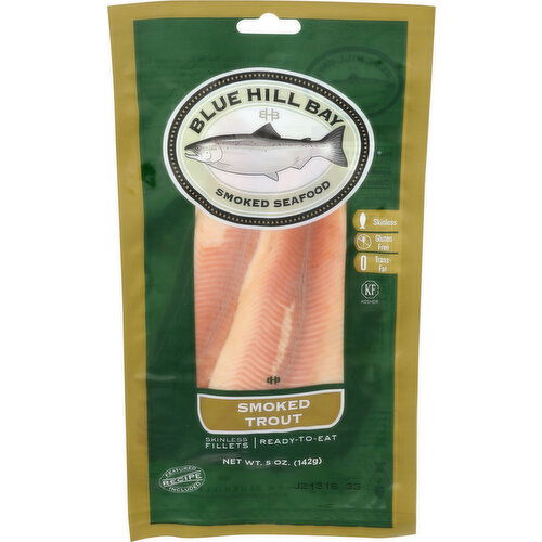 Blue Hill Bay Smoked Trout Fillets Hot - 5 Ounce