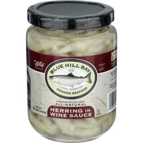 BLUE HILL BAY Herring In Wine Sauce - 12 Ounce