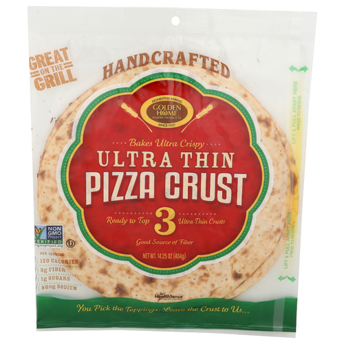 Golden Home Ultra Thin Pizza Crust - 4.75 Ounce - 3 Count