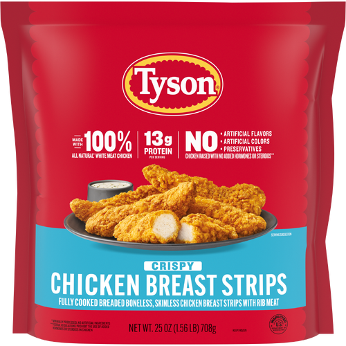 Tyson Frozen Crispy Chicken Breast Strips - 25 Ounce - 1 Count