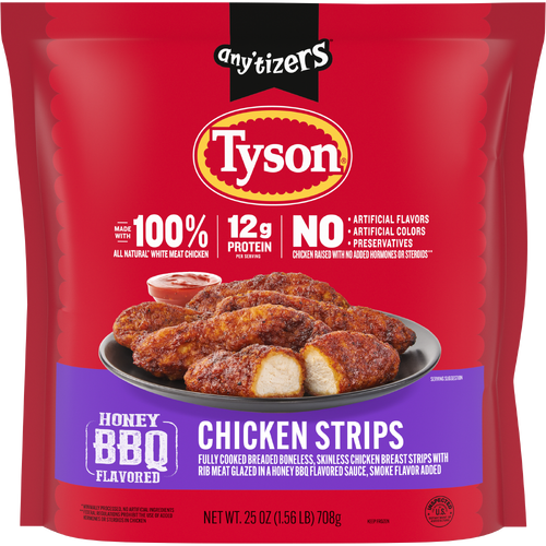 Tyson Frozen Sweet BBQ Flavored Chicken Strips - 25 Ounce - 1 Count