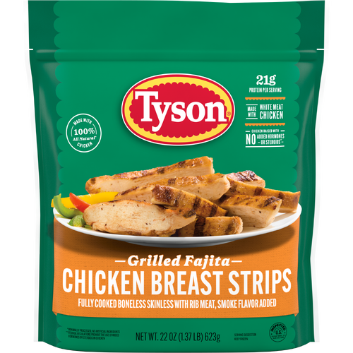 Tyson  Grilled Fajita Chicken Breast Strips - 22 Ounce