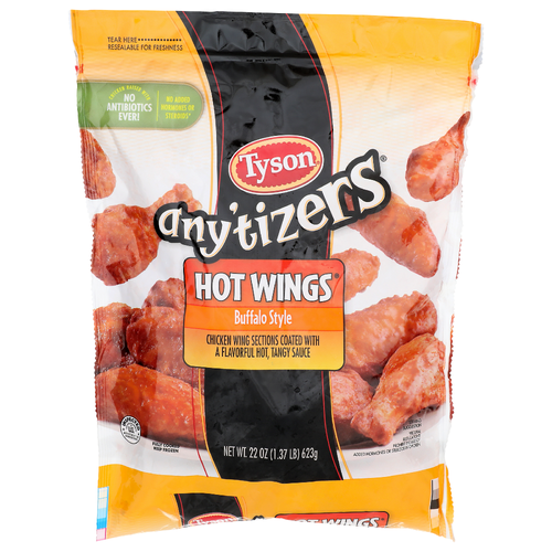 Tyson Any'tizers Buffalo Style Hot Wings - 22 Ounce
