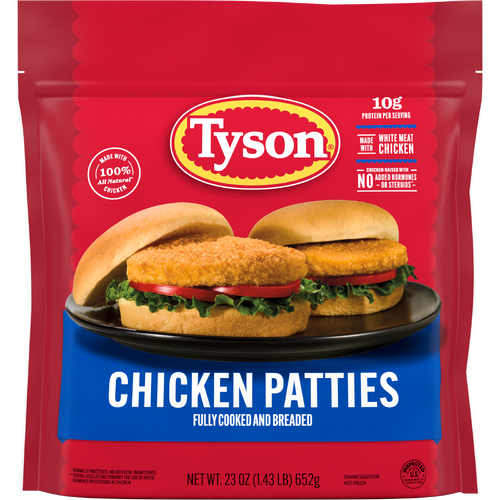 Tyson Frozen Chicken Patties - 23 Ounce