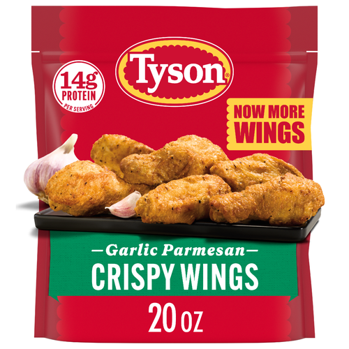 Tyson Frozen Garlic Parmesan Crispy Wings - 20 Ounce