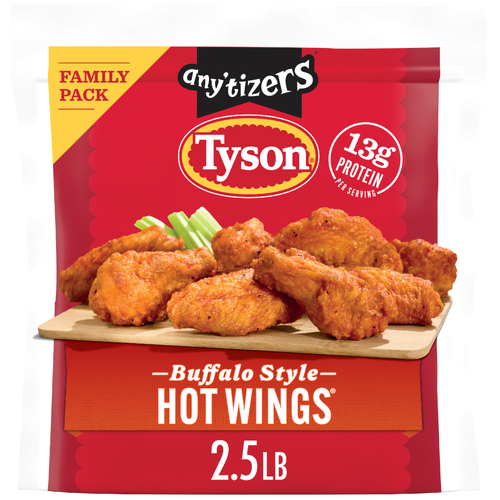 Tyson Any'tizers Family Pack Buffalo Style Hot Wings - 2.5 Pound