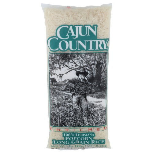 Cajun Country Popcorn Long Grain Rice - 16 Ounce