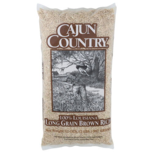 Cajun Country 100% Louisiana Long Grain Brown Rice - 32 Ounce