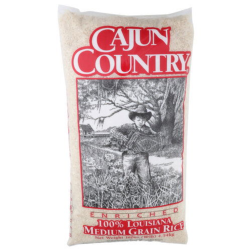 Cajun Country 100% Louisiana Medium Grain Rice - 160 Ounce