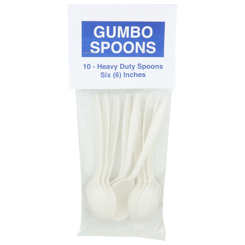 Gumbo Spoons - 10 Count