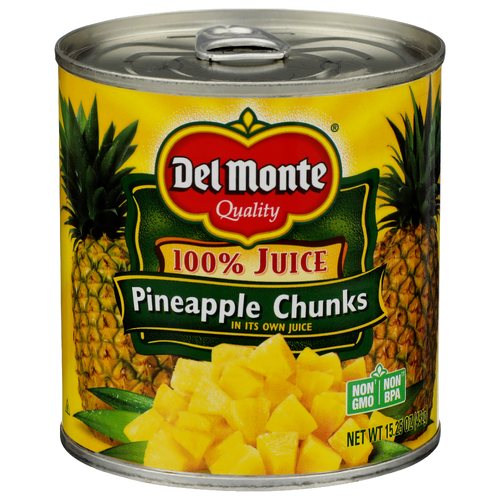 Del Monte In Its Own Juice Pineapple Chunks - 15.25 Ounce