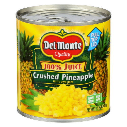 Del Monte In Its Own Juice Crushed Pineapple - 15.25 Ounce