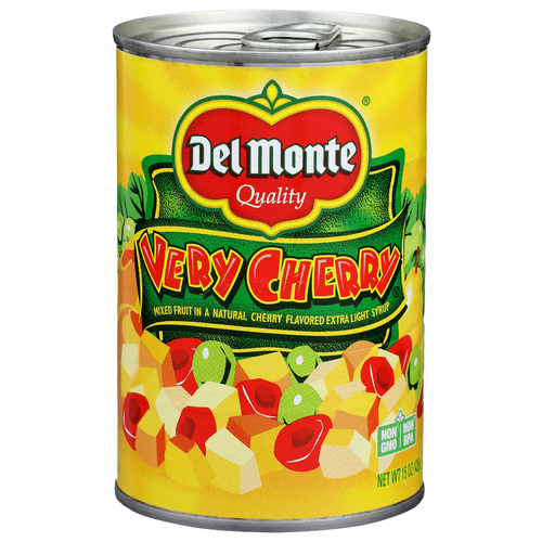 Del Monte Natural Cherry Flavored Mixed Fruit In a Extra Light Syrup Very - 15 Ounce