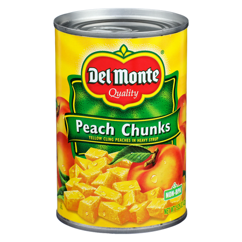 Del Monte Yellow Cling Peaches In Heavy Syrup Peach Chunks - 15.25 Ounce Image 1 of 4