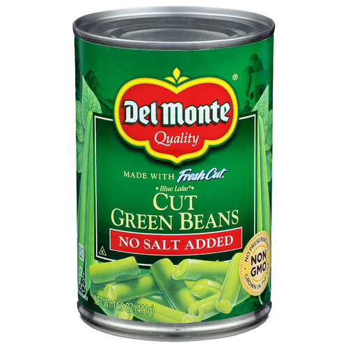 Del Monte No Salt Added Blue Lake Cut Green Beans - 14.5 Ounce