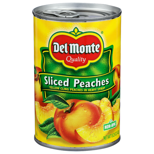 Del Monte Sliced Peaches In Heavy Syrup Yellow Cling - 15.25 Ounce