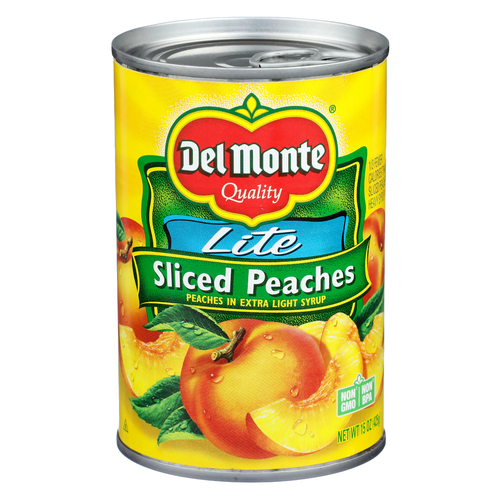 Del Monte Lite Sliced Peaches - 15 Ounce Image 1 of 4