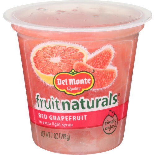 DEL MONTE Fruit Naturals Cup Red Grapefruit - 7 Ounce