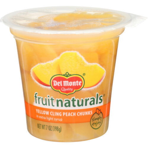 DEL MONTE Fruit Naturals Cup Peaches - 7 Ounce