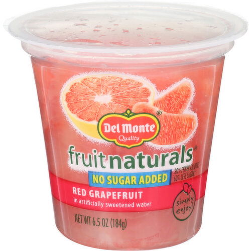 DEL MONTE Fruit Naturals Cup Nsa Red Grapefruit - 6.5 Ounce