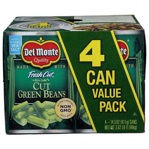 Del Monte Green Beans Cut Fresh - 14.5 Ounce - 4 Count
