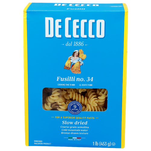 De Cecco Fusilli No. 34 - 1 Pound
