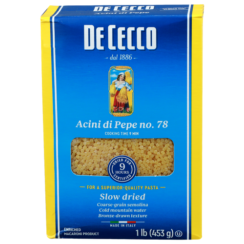 De Cecco Acini Di Pepe No. 78 - 1 Pound