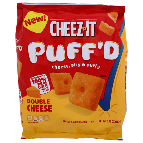 Cheez-It Puff'd Double Cheese Cheesy Baked Snacks - 5.75 Ounce