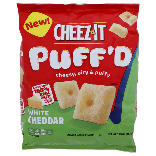 Cheez-It Puff'd White Cheddar Cheesy Baked Snacks - 5.75 Ounce