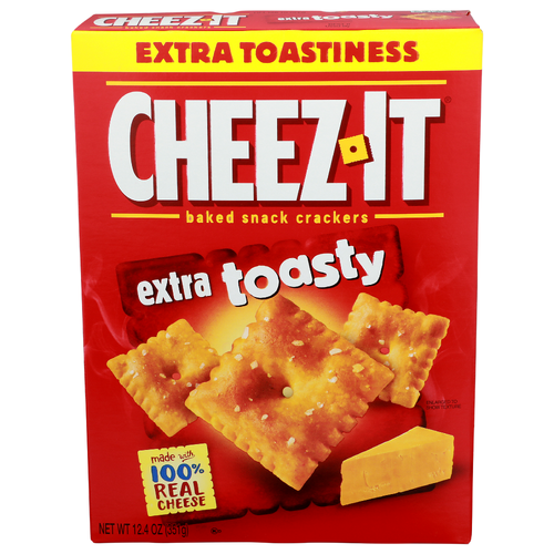 Cheez-It Extra Toasty Baked Snack Crackers - 12.4 Ounce