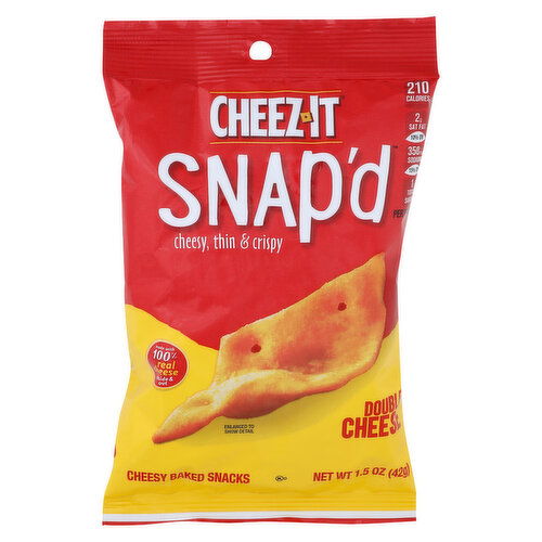 Cheez-It Double Cheese Snap'd Cheesy Baked Snacks - 1.5 Ounce