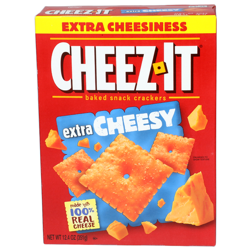 Cheez-It Extra Cheesy Cheezit Baked Snack Crackers - 12.4 Ounce
