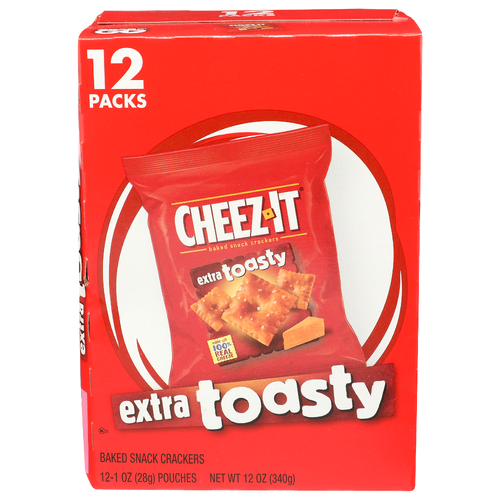 Cheez-It Extra Toasty Baked Snack Crackers - 12 Ounce