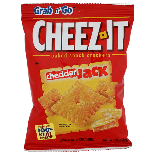 Cheez-It Cheddar Jack Grab N' Go Baked Snack Crackers - 3 Ounce