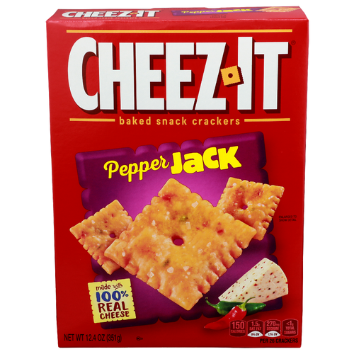 Cheez-It Pepper Jack Baked Snack Crackers - 12.4 Ounce