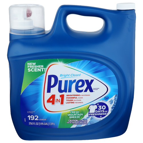 PUREX Mountain Breeze Liquid Laundry Detergent - 250 Fluid Ounce
