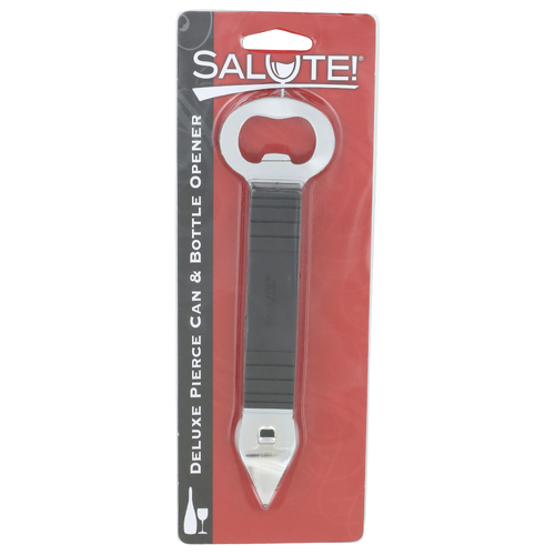 Salute! 100805 Beer Deluxe Pierce Can & Bottle Opener - 1 Each
