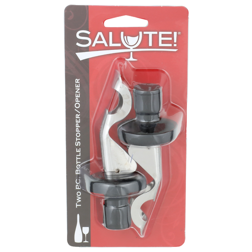 Salute! 504008 Juice & Drinks Bottle Stopperopener - 2 Count