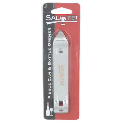Salute! 501301 Canned Goods Pierce Can & Bottle Opener - 1 Each