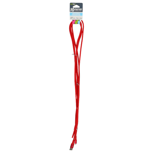 Hottips! 10 Footer! Charge & Sync Lightning Connector - 1 Each