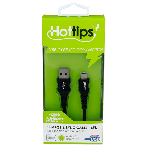 HOTTIPS! Usb Type-C Connector Fishbone Strain Relief - 1 Each Image 1 of 2